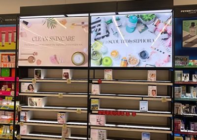 installation of display in shop