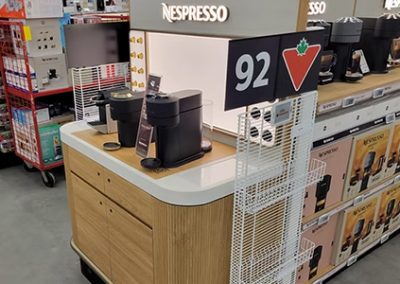 installation in retail store