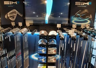 sports display in store